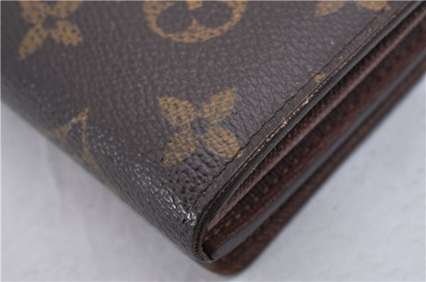 Auth Louis Vuitton Monogram Porte Monnaie Billets Tresor Wallet M61730 LV 4725F