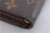 Auth Louis Vuitton Monogram Porte Monnaie Billets Tresor Wallet M61730 LV 4725F