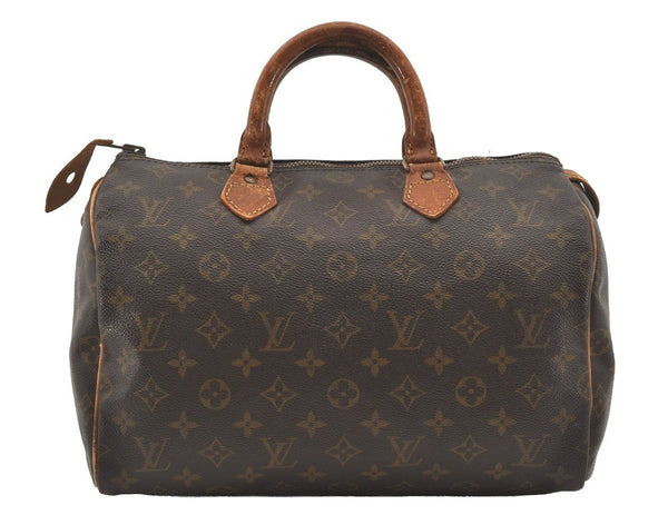 Authentic Louis Vuitton Monogram Speedy 30 Hand Boston Bag Old Model LV 4725I