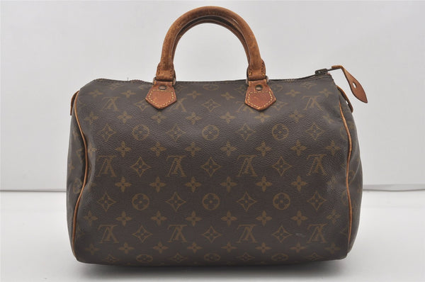 Authentic Louis Vuitton Monogram Speedy 30 Hand Boston Bag Old Model LV 4725I