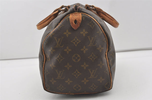 Authentic Louis Vuitton Monogram Speedy 30 Hand Boston Bag Old Model LV 4725I