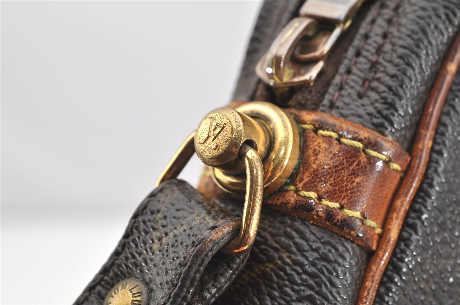 Authentic Louis Vuitton Monogram Marly Dragonne GM M51825 Clutch Bag Junk 4726I