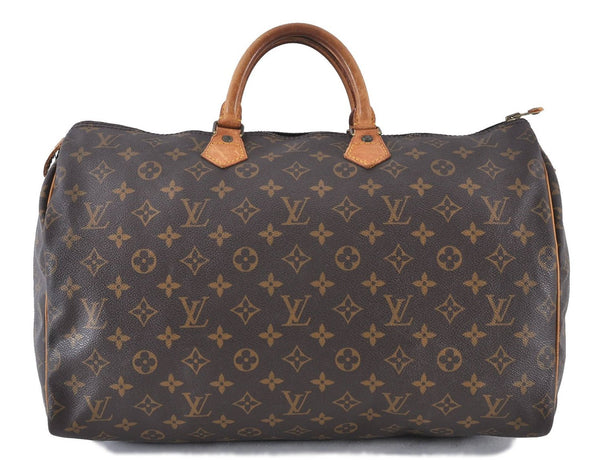 Authentic LOUIS VUITTON Monogram Speedy 40 Hand Bag M41522 LV 4727C