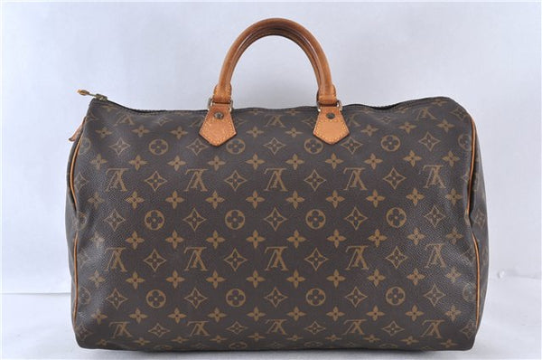 Authentic LOUIS VUITTON Monogram Speedy 40 Hand Bag M41522 LV 4727C