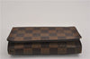 Authentic Louis Vuitton Damier Porte Monnaie Billets Tresor N61730 Wallet 4727F