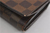 Authentic Louis Vuitton Damier Porte Monnaie Billets Tresor N61730 Wallet 4727F