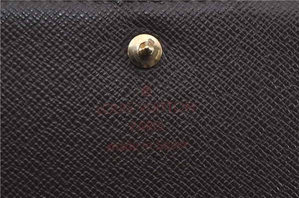 Authentic Louis Vuitton Damier Porte Monnaie Billets Tresor N61730 Wallet 4727F