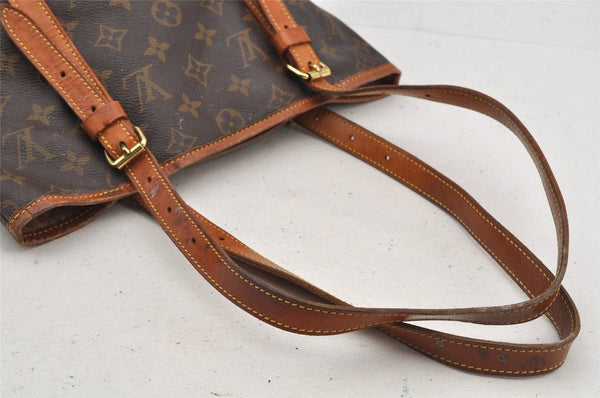 Authentic Louis Vuitton Monogram Bucket GM Shoulder Tote Bag M42236 Junk 4727I