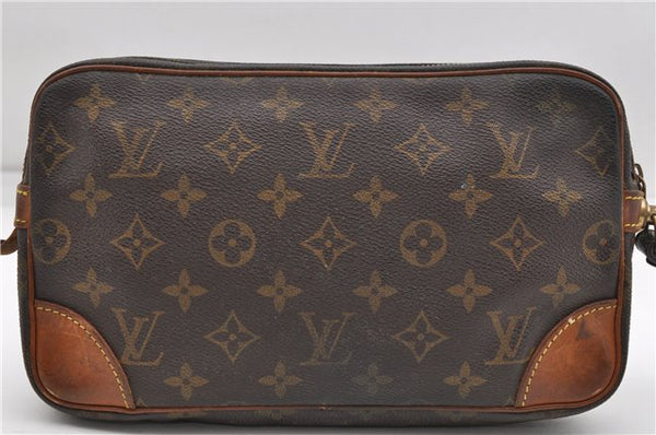 Auth Louis Vuitton Monogram Marly Dragonne GM Clutch Hand Bag M51825 LV 4728D