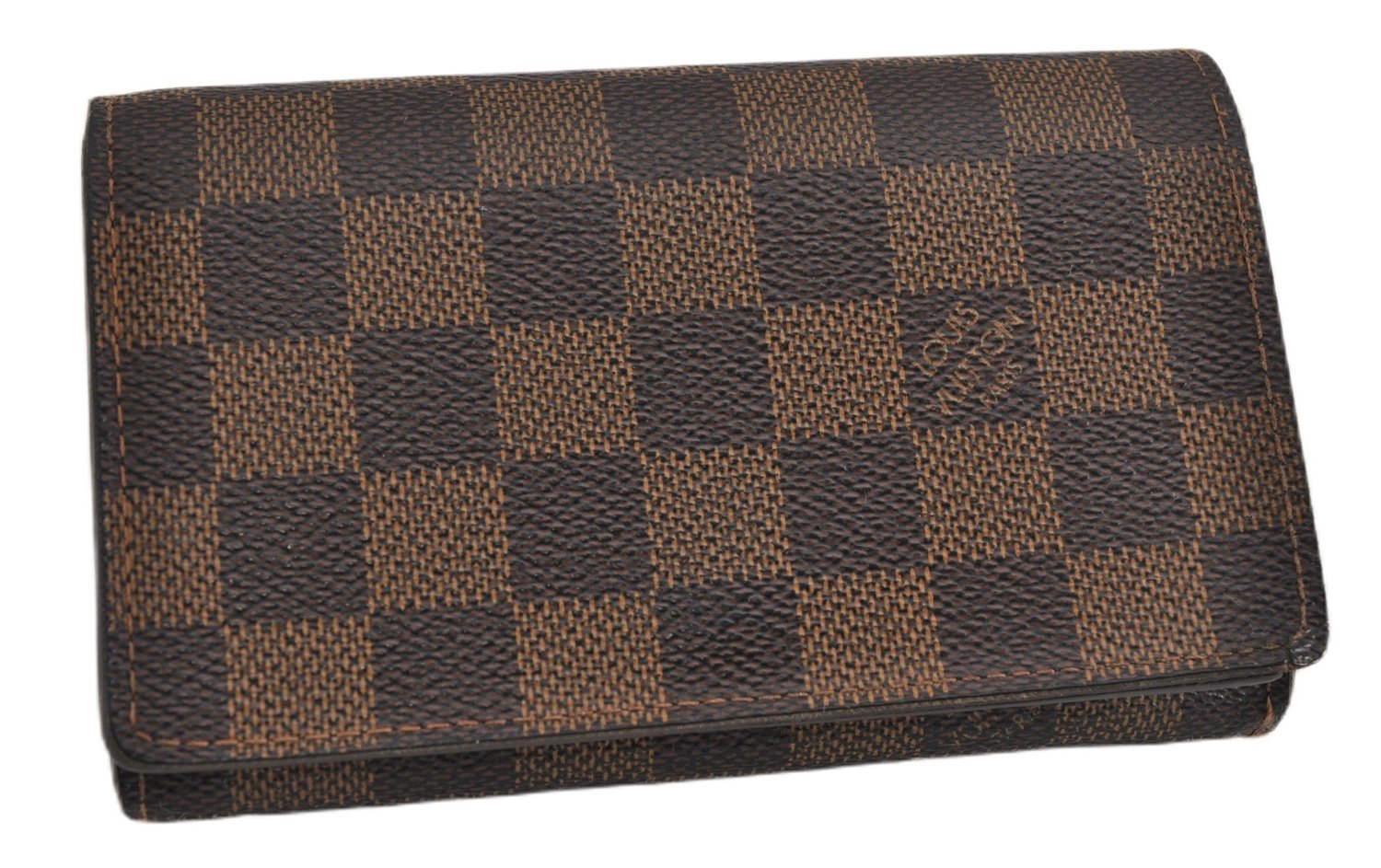 Authentic Louis Vuitton Damier Porte Monnaie Billets Tresor N61736 Wallet 4728F