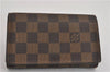 Authentic Louis Vuitton Damier Porte Monnaie Billets Tresor N61736 Wallet 4728F