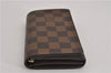 Authentic Louis Vuitton Damier Porte Monnaie Billets Tresor N61736 Wallet 4728F