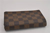 Authentic Louis Vuitton Damier Porte Monnaie Billets Tresor N61736 Wallet 4728F