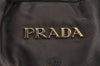 Authentic PRADA Nylon Tessuto Leather Shoulder Drawstring Bag Khaki Green 4728I