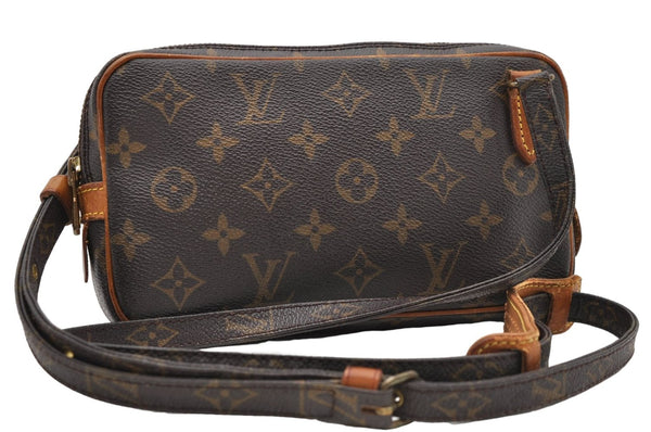Auth Louis Vuitton Monogram Marly Bandouliere Shoulder Cross Bag M51828 LV 4729D