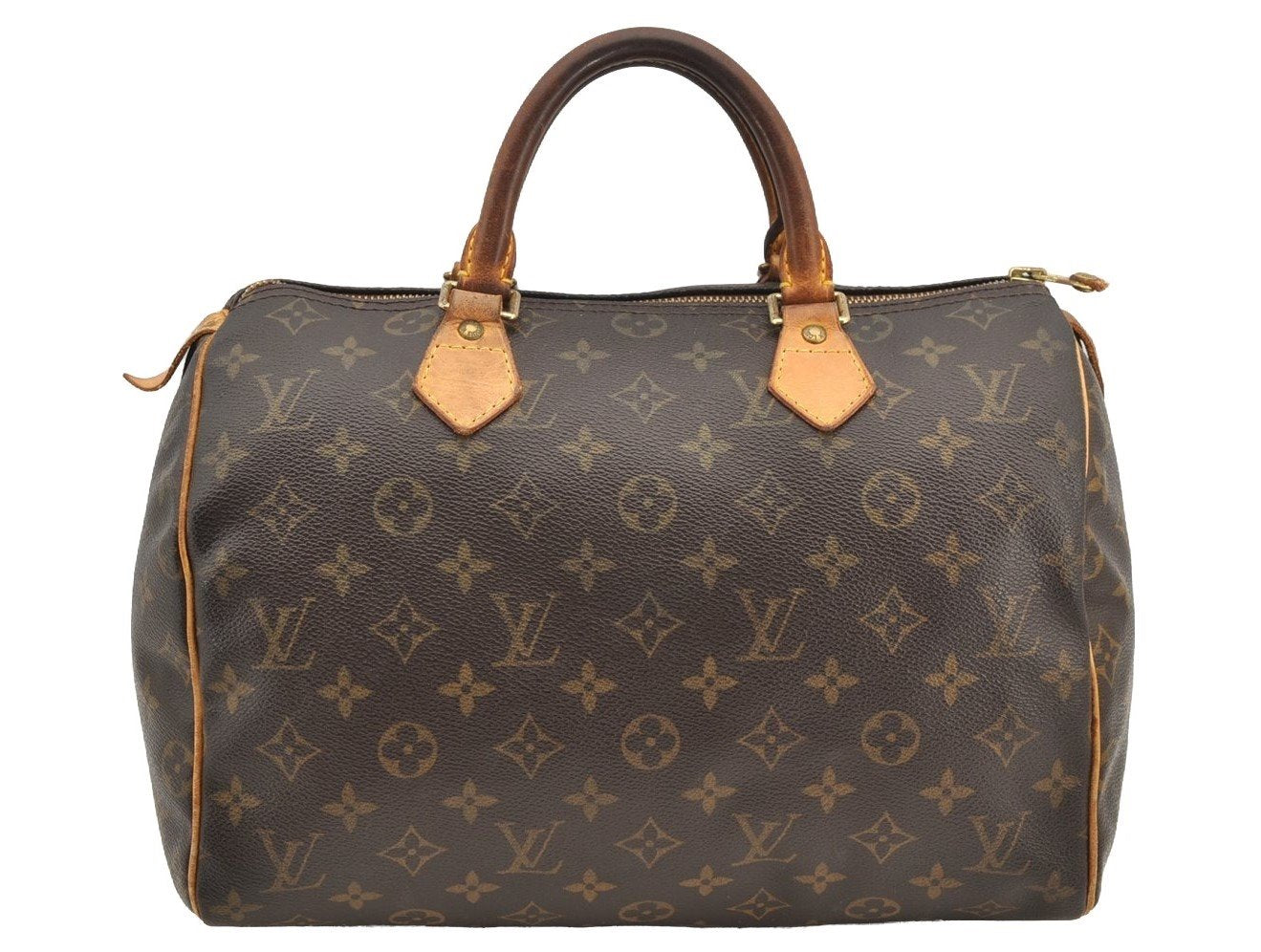 Authentic Louis Vuitton Monogram Speedy 30 Hand Boston Bag M41526 LV 4729I