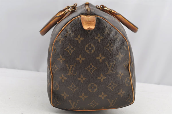 Authentic Louis Vuitton Monogram Speedy 30 Hand Boston Bag M41526 LV 4729I