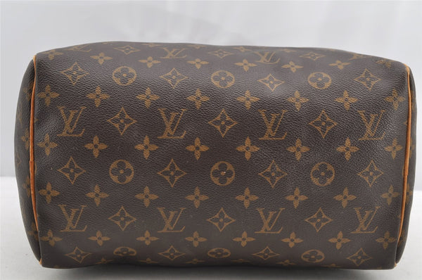 Authentic Louis Vuitton Monogram Speedy 30 Hand Boston Bag M41526 LV 4729I