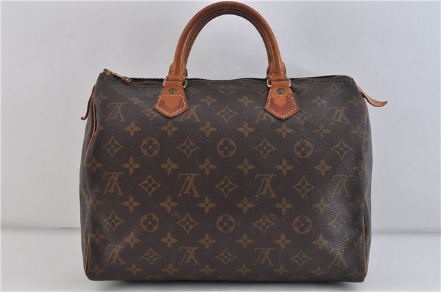 Authentic LOUIS VUITTON Monogram Speedy 30 Hand Bag Purse M41526 LV 4730C