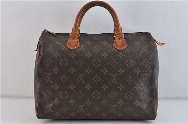 Authentic LOUIS VUITTON Monogram Speedy 30 Hand Bag Purse M41526 LV 4730C