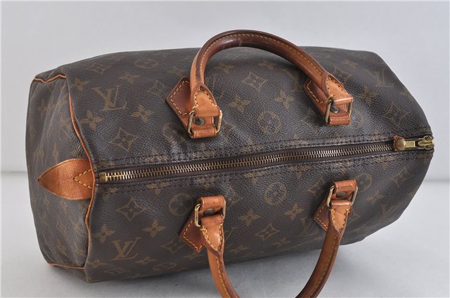 Authentic LOUIS VUITTON Monogram Speedy 30 Hand Bag Purse M41526 LV 4730C