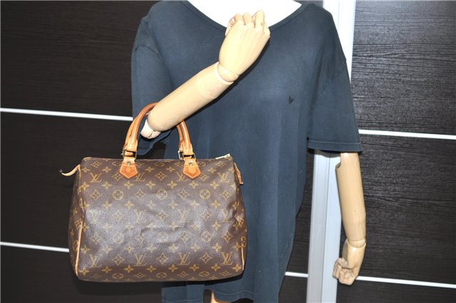 Authentic LOUIS VUITTON Monogram Speedy 30 Hand Bag Purse M41526 LV 4730C