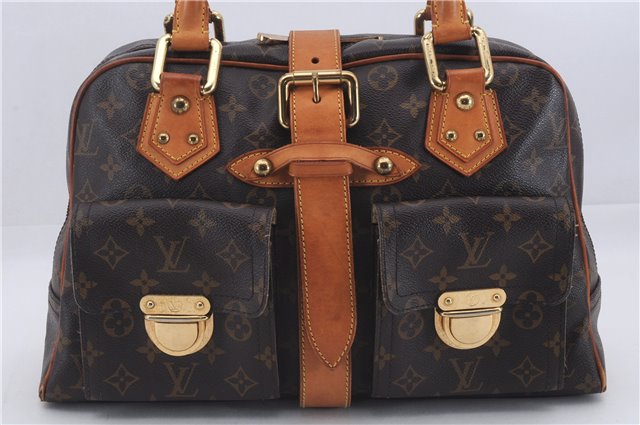 Authentic Louis Vuitton Monogram Manhattan GM Hand Bag M40025 LV 4730D