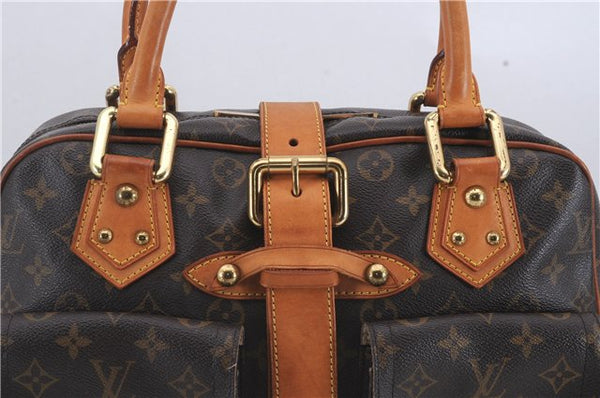 Authentic Louis Vuitton Monogram Manhattan GM Hand Bag M40025 LV 4730D