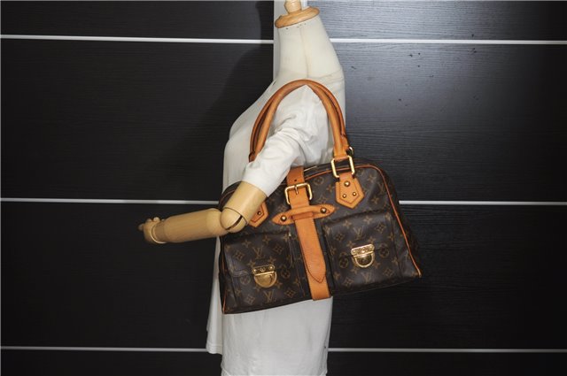 Authentic Louis Vuitton Monogram Manhattan GM Hand Bag M40025 LV 4730D