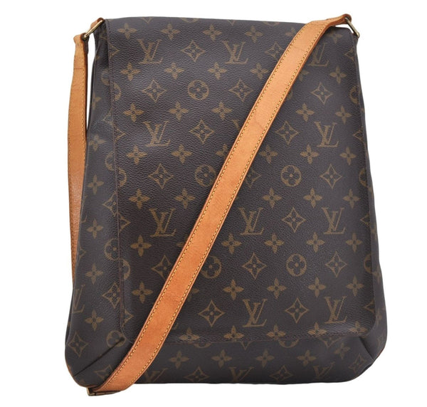 Authentic Louis Vuitton Monogram Musette Shoulder Cross Body Bag M51256 LV 4732D