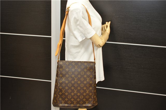Authentic Louis Vuitton Monogram Musette Shoulder Cross Body Bag M51256 LV 4732D