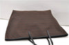 Authentic FENDI Zucchino Shoulder Tote Bag Canvas Leather Brown 4732E