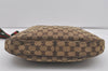 Auth GUCCI Web Sherry Line Shoulder Bag GG Canvas Leather 122790 Brown 4732I