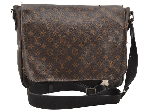 Auth Louis Vuitton Monogram Macassar Clarence Shoulder Bag M40936 Junk 4733I