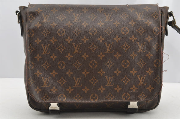 Auth Louis Vuitton Monogram Macassar Clarence Shoulder Bag M40936 Junk 4733I