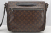 Auth Louis Vuitton Monogram Macassar Clarence Shoulder Bag M40936 Junk 4733I