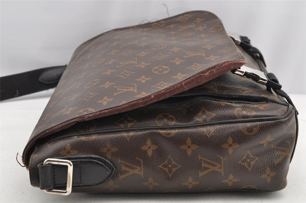 Auth Louis Vuitton Monogram Macassar Clarence Shoulder Bag M40936 Junk 4733I