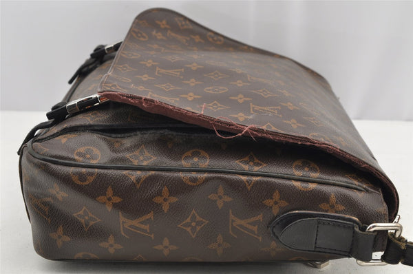 Auth Louis Vuitton Monogram Macassar Clarence Shoulder Bag M40936 Junk 4733I