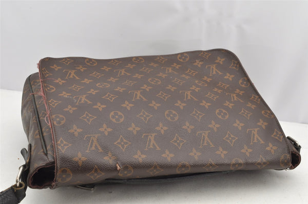 Auth Louis Vuitton Monogram Macassar Clarence Shoulder Bag M40936 Junk 4733I