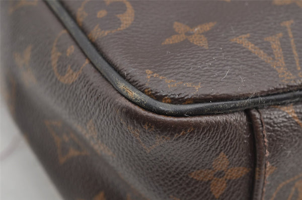 Auth Louis Vuitton Monogram Macassar Clarence Shoulder Bag M40936 Junk 4733I