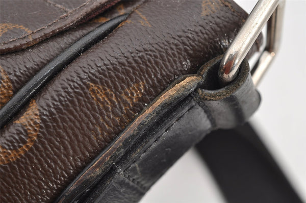 Auth Louis Vuitton Monogram Macassar Clarence Shoulder Bag M40936 Junk 4733I
