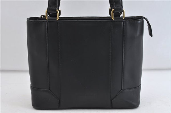 Authentic BURBERRY Vintage Leather Shoulder Hand Bag Purse Black 4734C