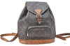 Authentic Louis Vuitton Monogram Montsouris MM Backpack M51136 LV 4734D