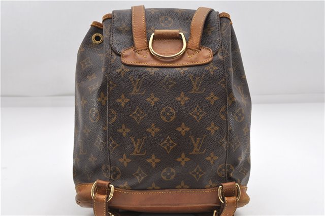 Authentic Louis Vuitton Monogram Montsouris MM Backpack M51136 LV 4734D
