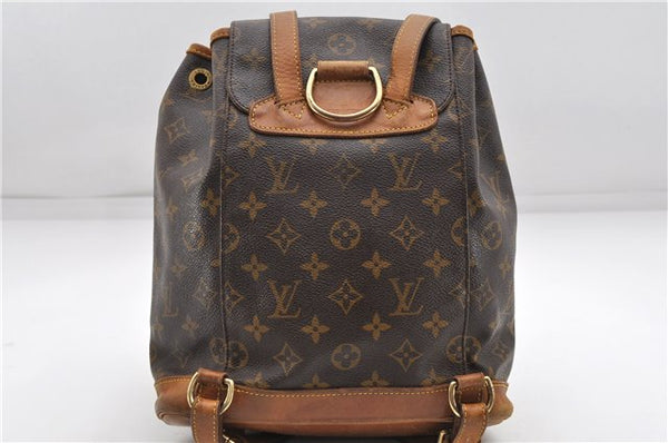 Authentic Louis Vuitton Monogram Montsouris MM Backpack M51136 LV 4734D