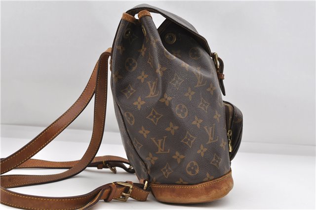 Authentic Louis Vuitton Monogram Montsouris MM Backpack M51136 LV 4734D