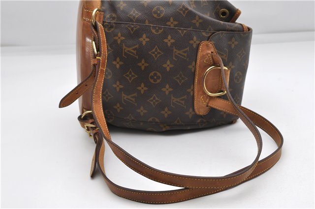 Authentic Louis Vuitton Monogram Montsouris MM Backpack M51136 LV 4734D
