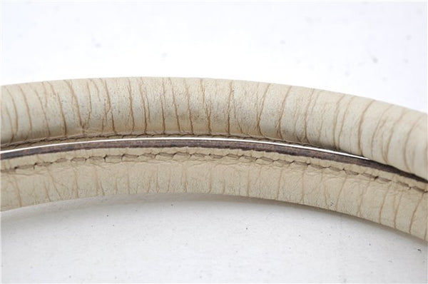 Authentic GUCCI Vintage Shoulder Hand Tote Bag GG PVC Leather 114595 Brown 4734E