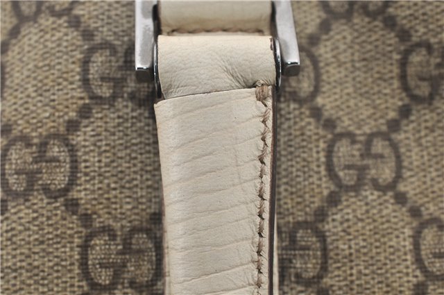 Authentic GUCCI Vintage Shoulder Hand Tote Bag GG PVC Leather 114595 Brown 4734E