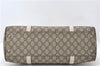 Authentic GUCCI Vintage Shoulder Hand Tote Bag GG PVC Leather 114595 Brown 4734E